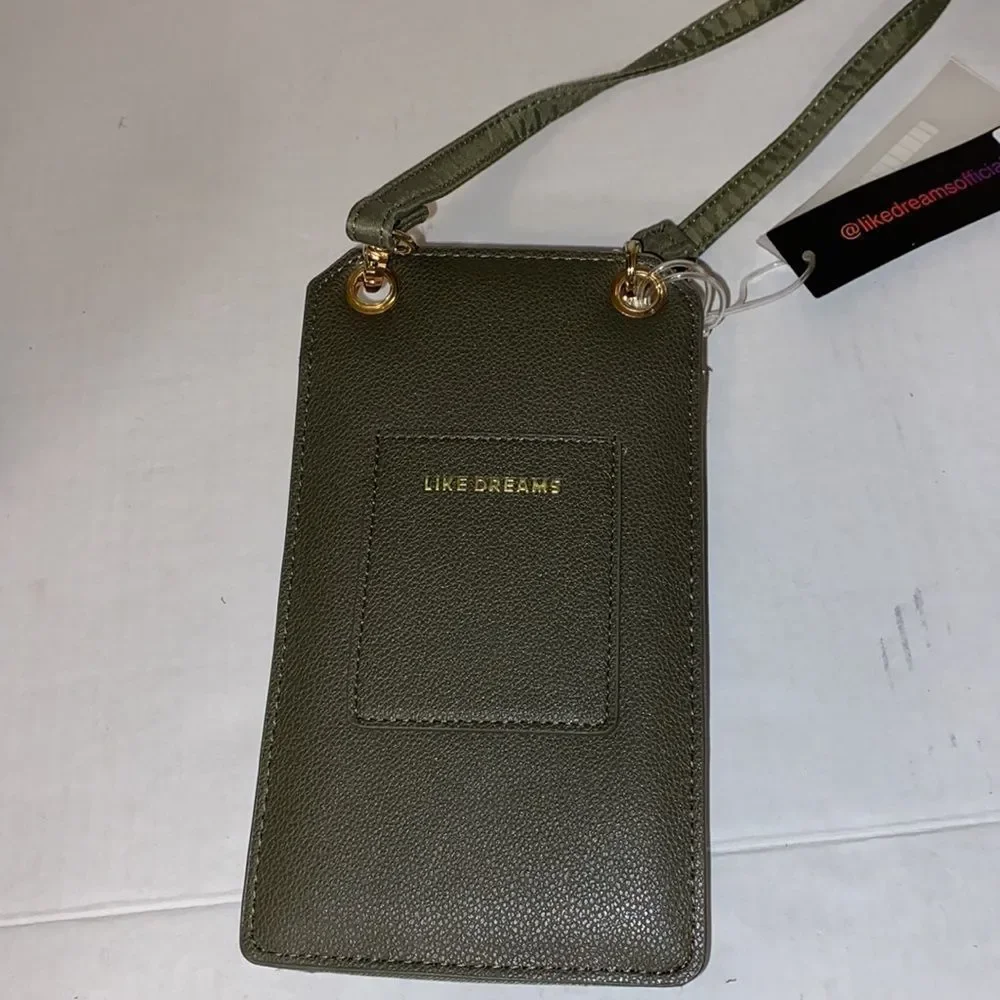 LIKE DREAMS OLIVE GREEN CROSSBODY NWT - Picture 4 of 8
